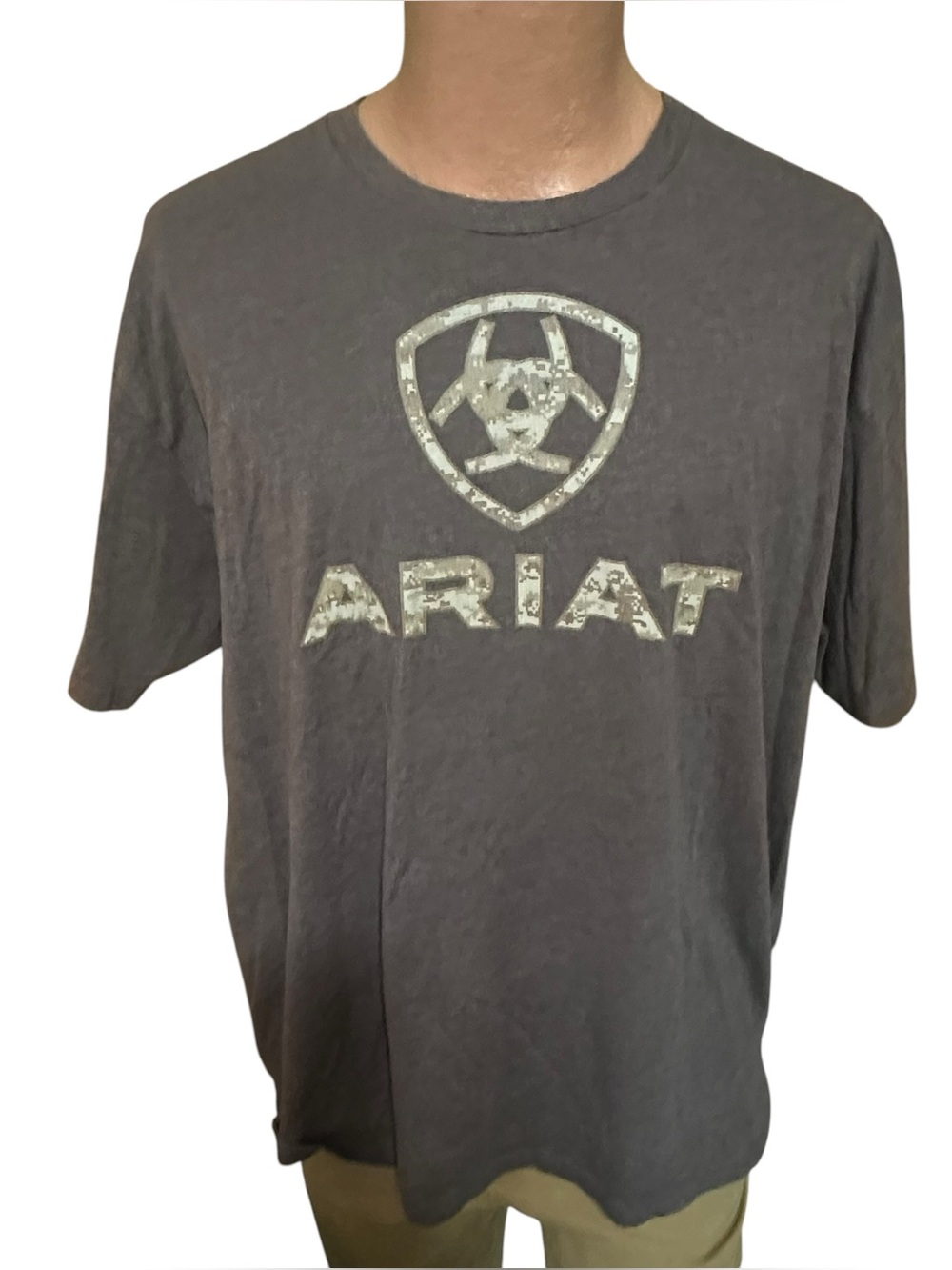 Ariat Liberty USA Brown Digital Camo T-Shirt Sz XXL